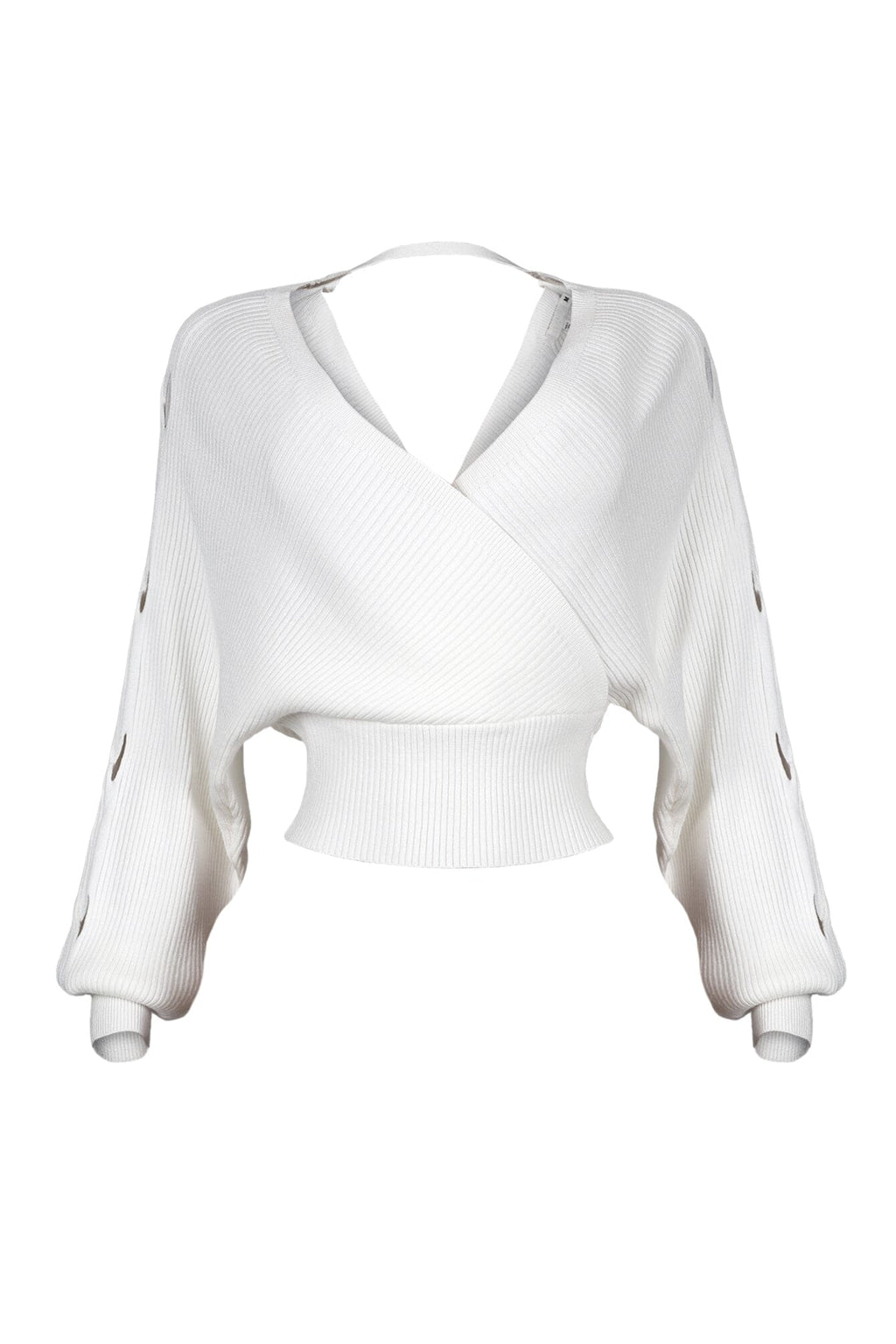 Vanessa Off Shoulder Sleeve Cutout Sweater