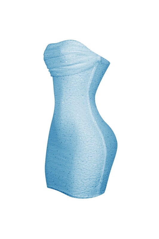 Greer Mesh Beaded Mini Dress