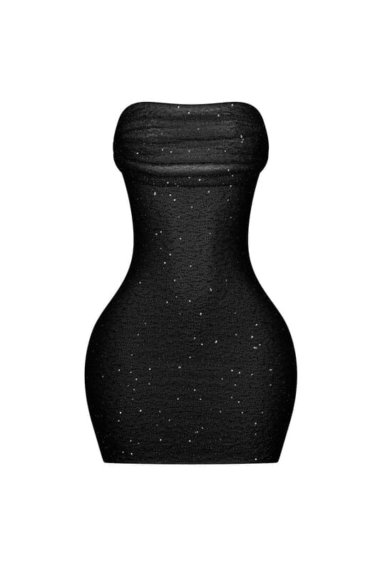 Greer Mesh Beaded Mini Dress