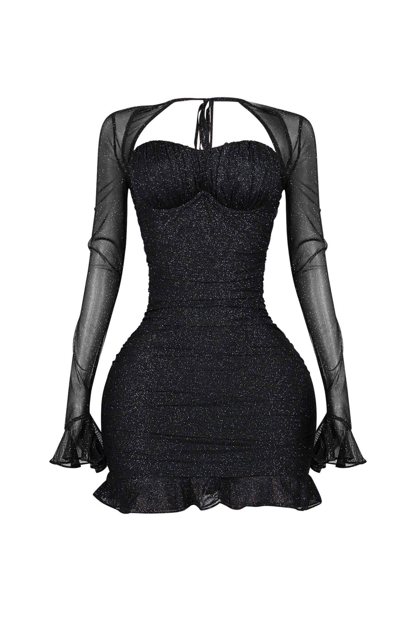 Violeta Mesh Glitter Mini Dress