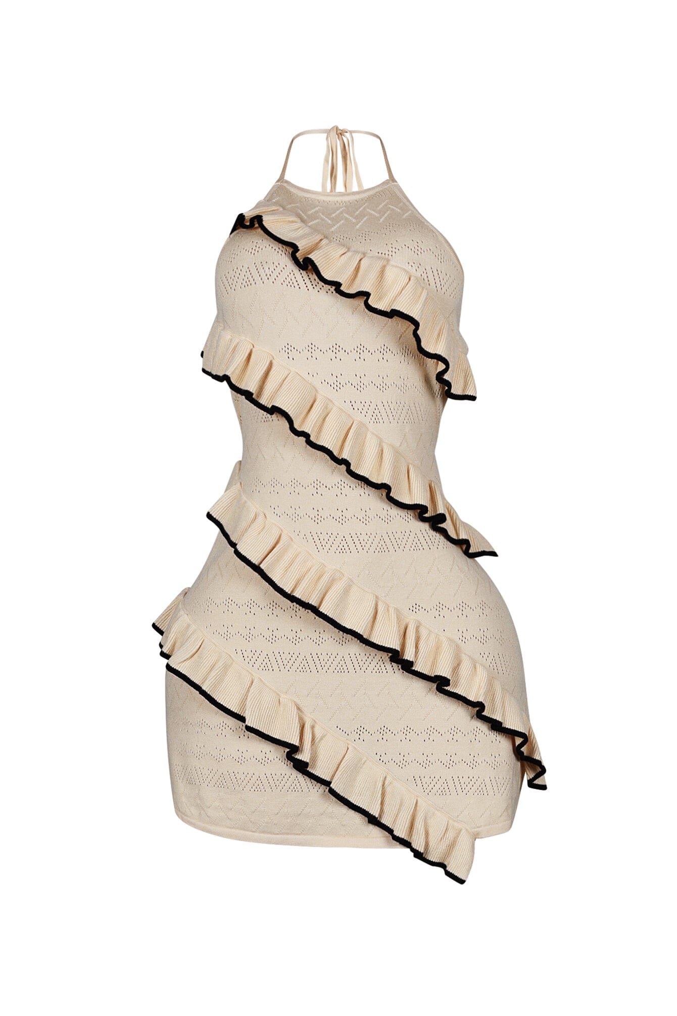 Scarlet Knit Ruffle Layer Mini Dress