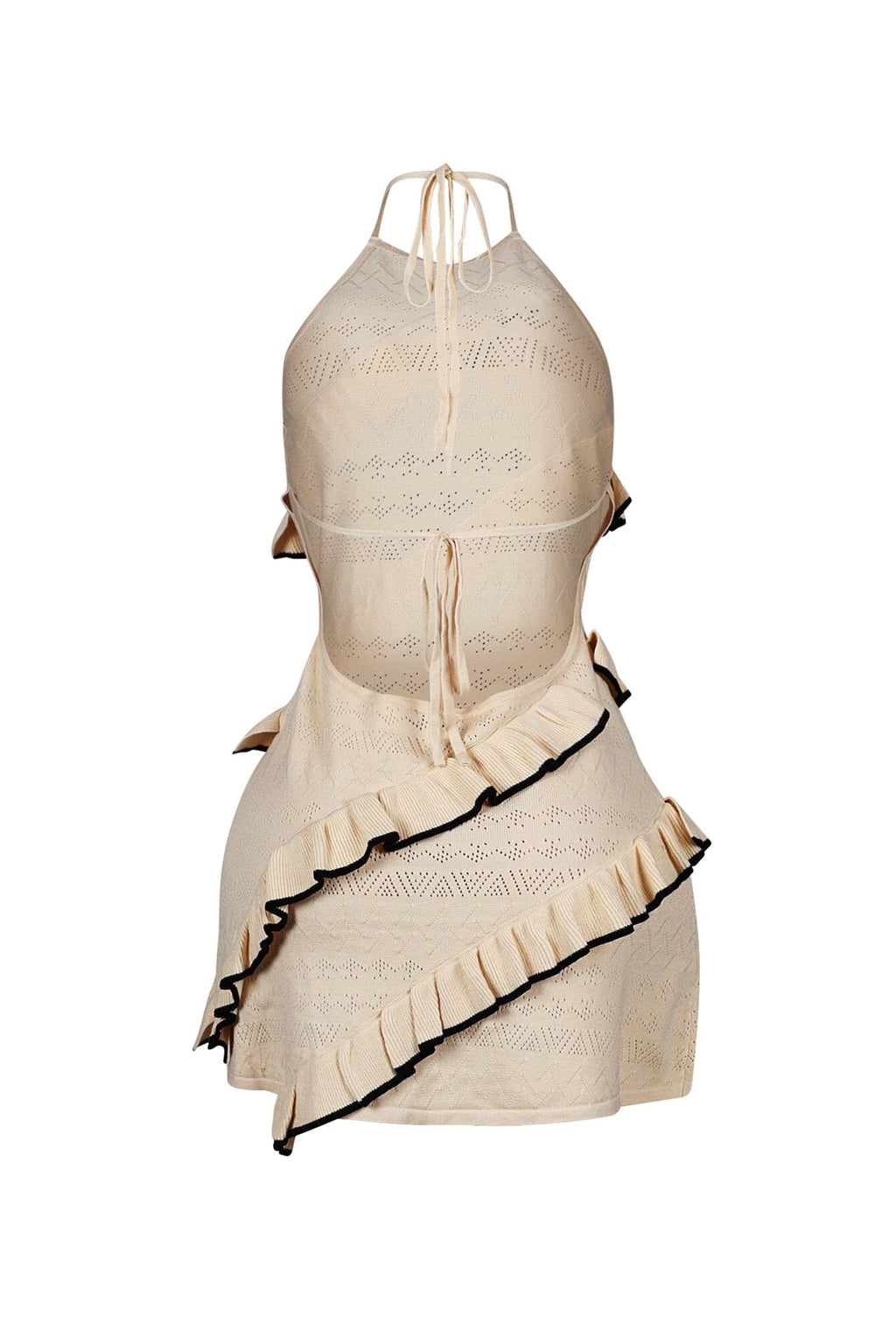 Scarlet Knit Ruffle Layer Mini Dress