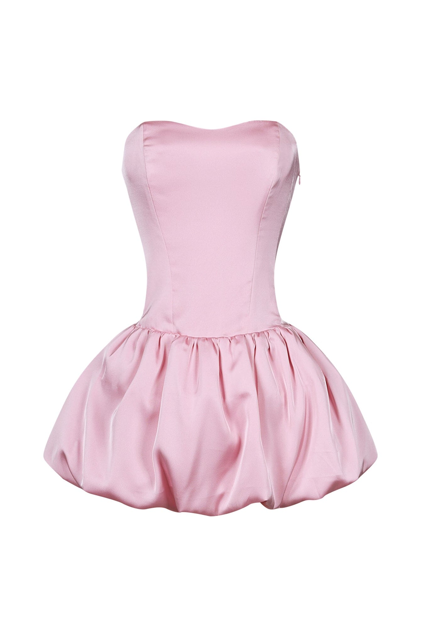 Bre Tube Satin Balloon Mini Dress
