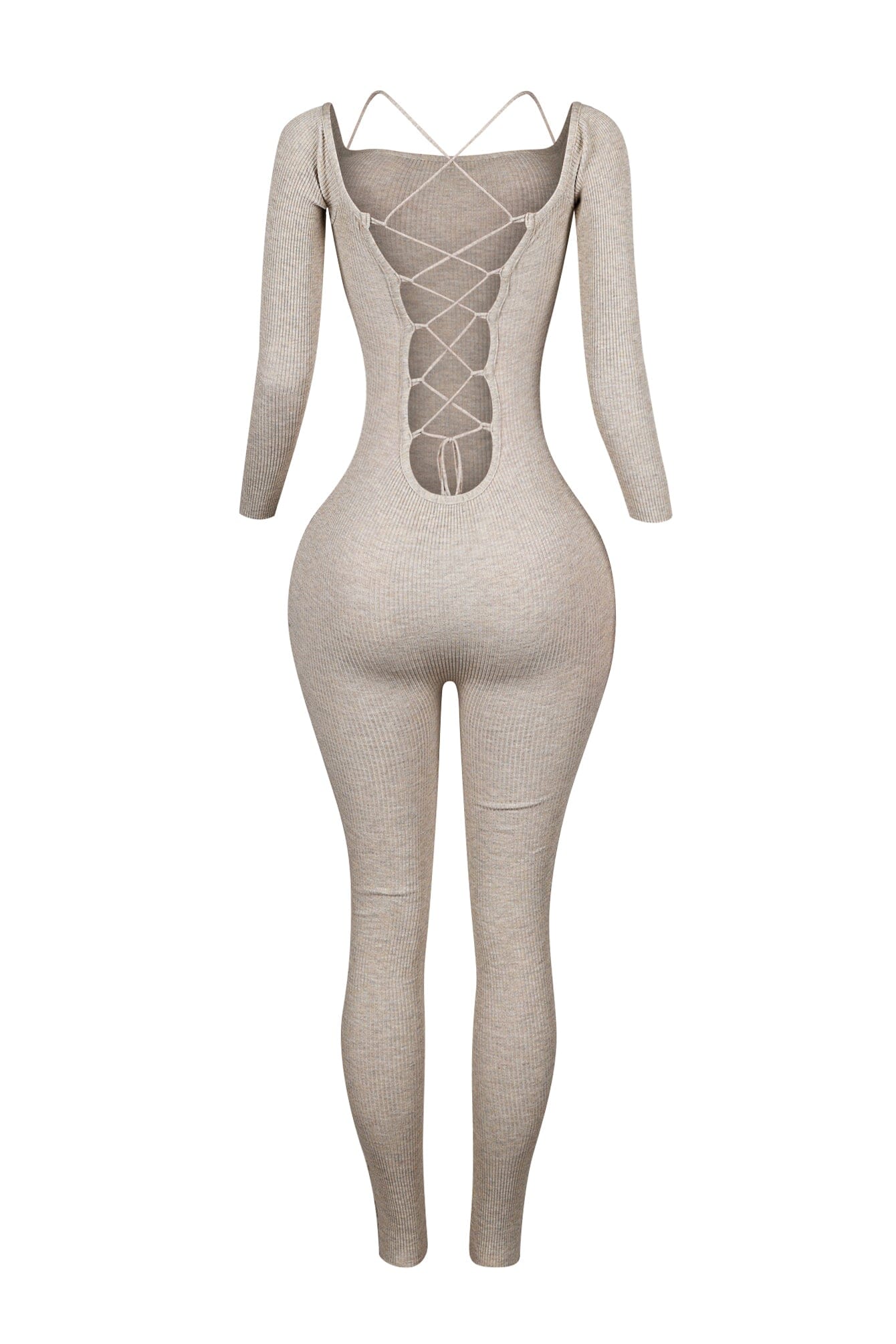 Play Hard Off Shoulder Knit Jumpsuit