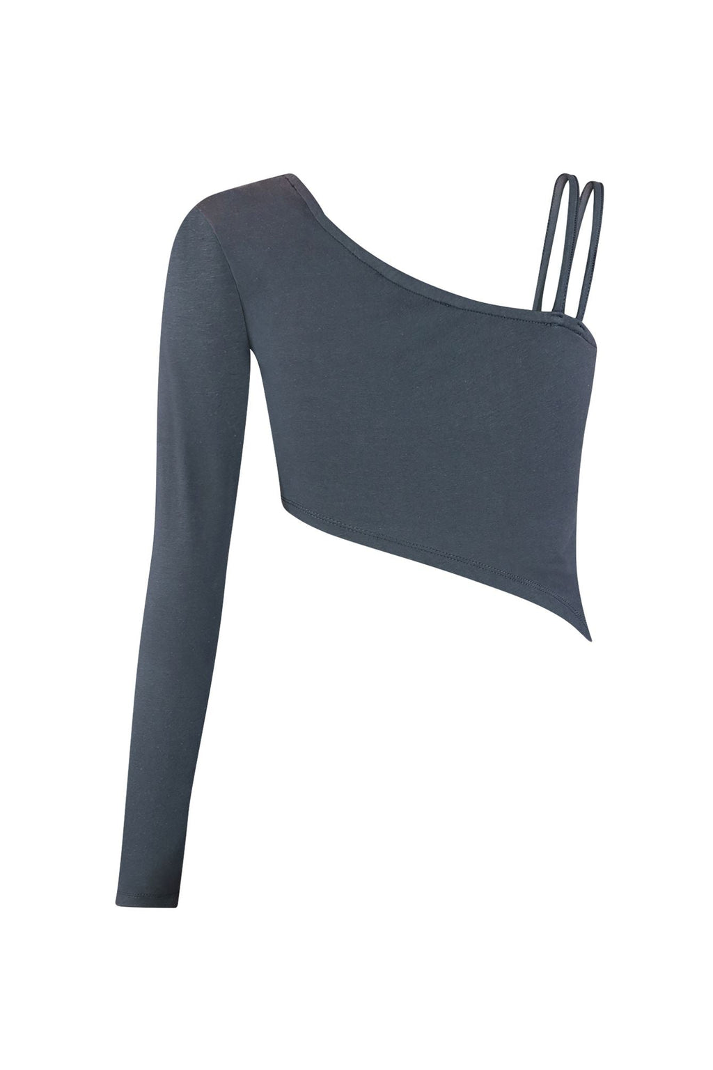 Later Asymmetrical Crop Top