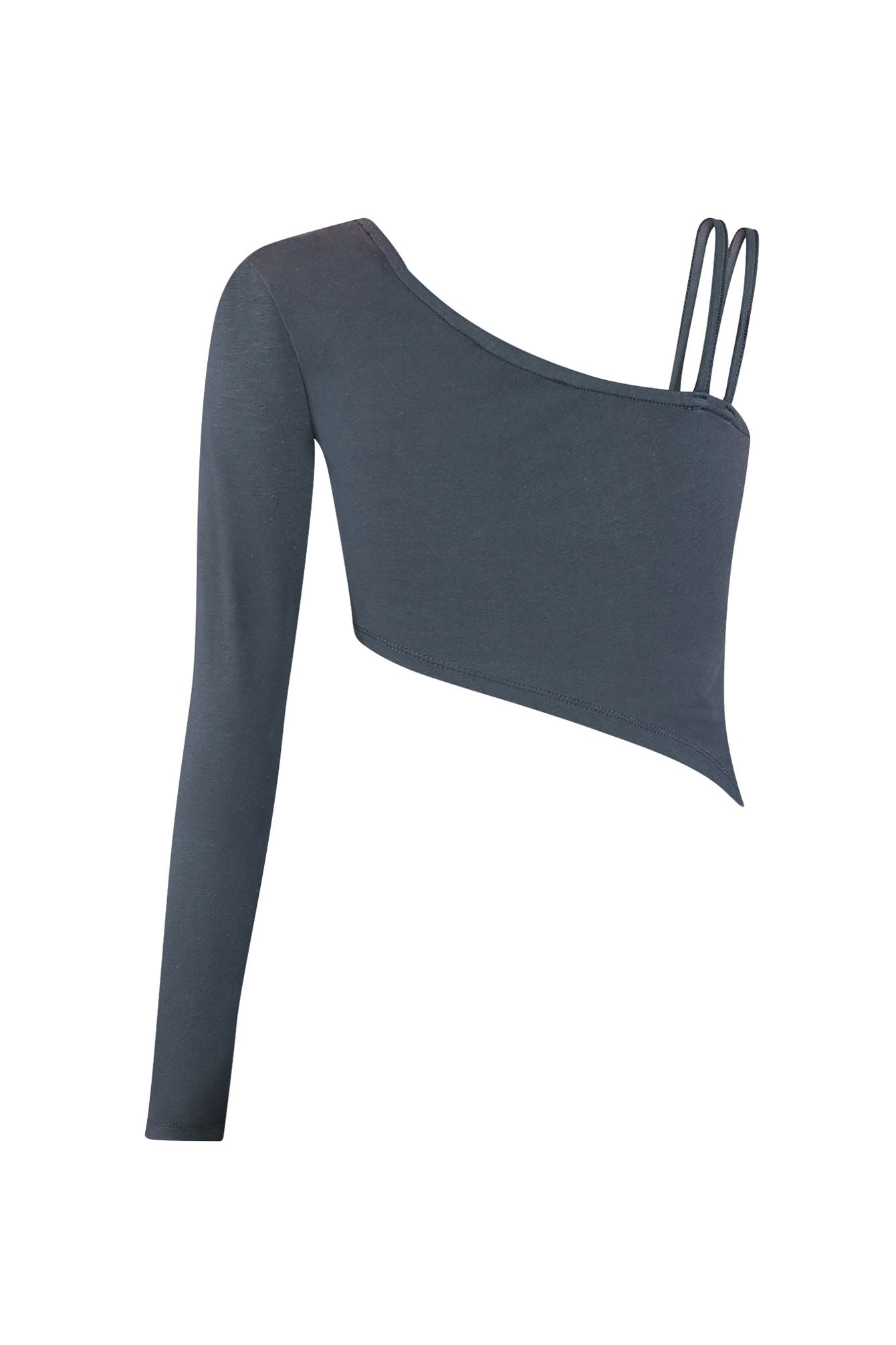 Later Asymmetrical Crop Top
