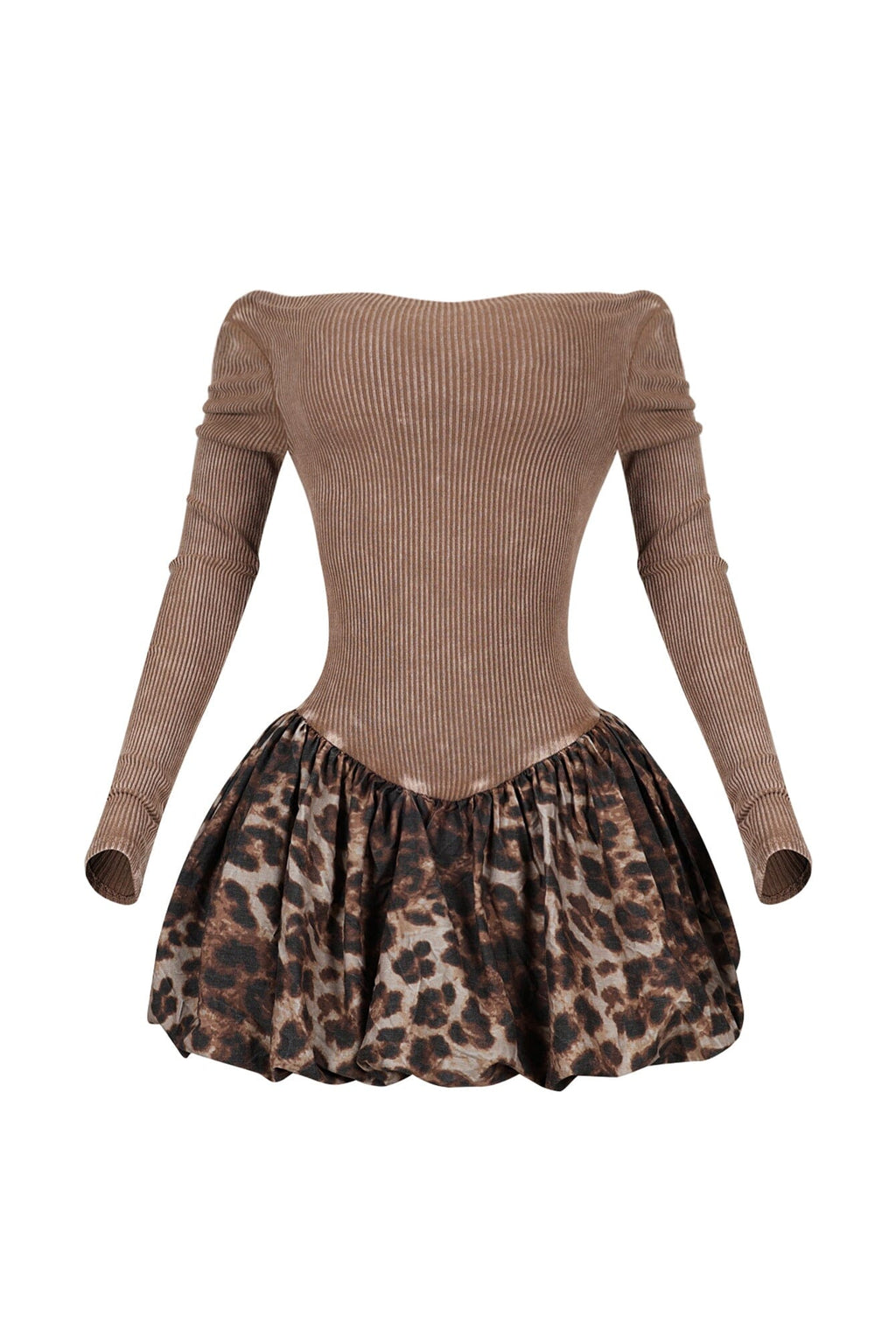 Serena Cheetah Bubble Mini Dress