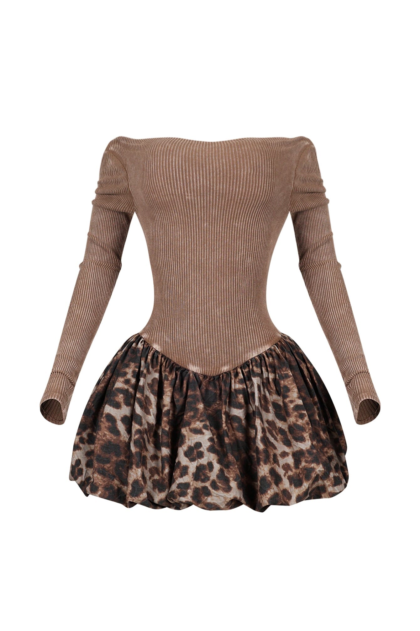 Serena Cheetah Bubble Mini Dress