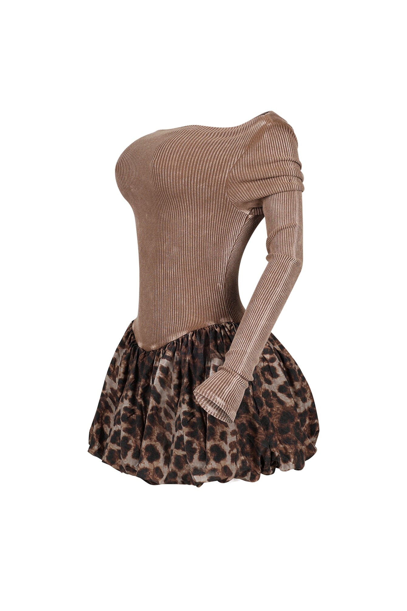 Serena Cheetah Bubble Mini Dress