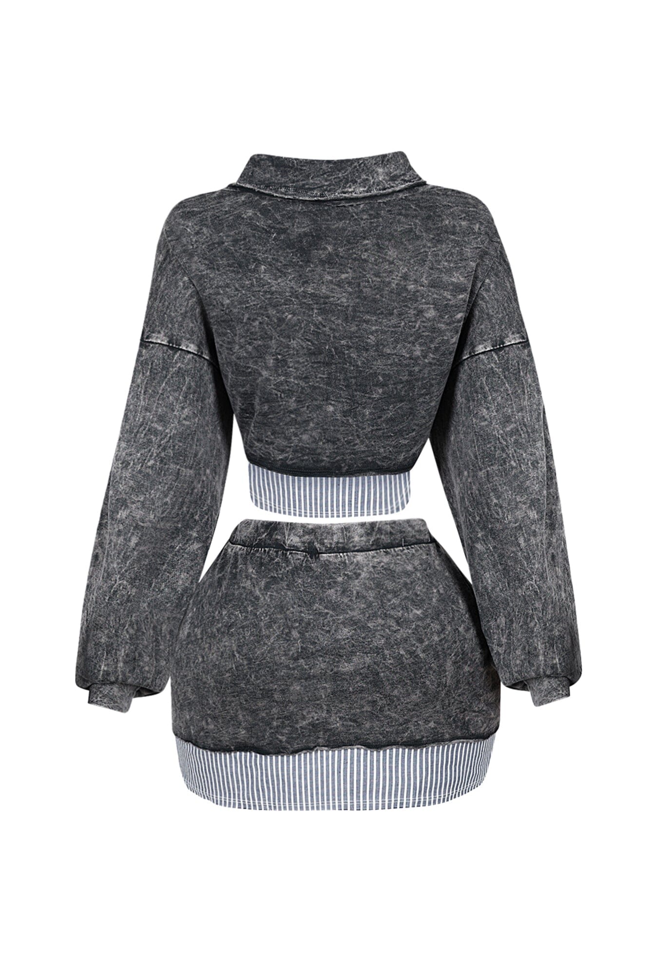 Jocelyn Pin Stripe Top & Skirt SET