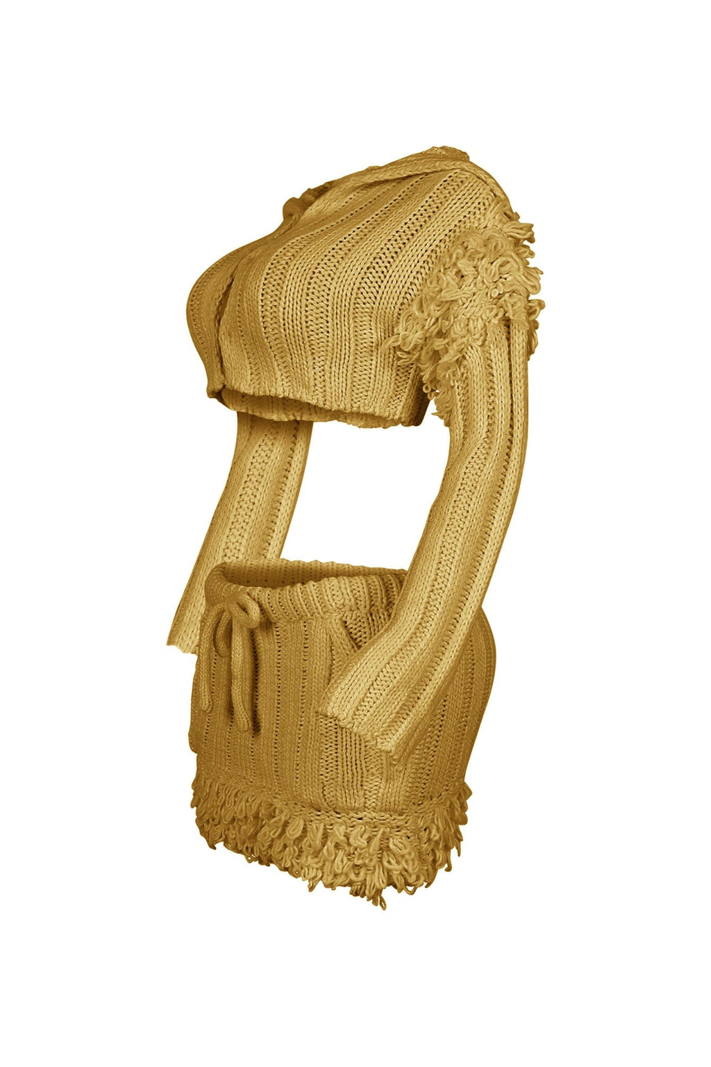 Briana Knit Cropped Top & Skirt SET