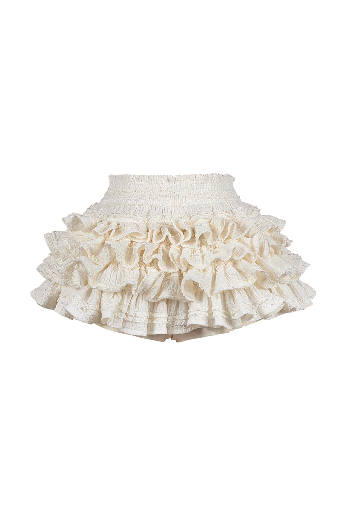 Alise Knit Ruffle Textured Mini Skort