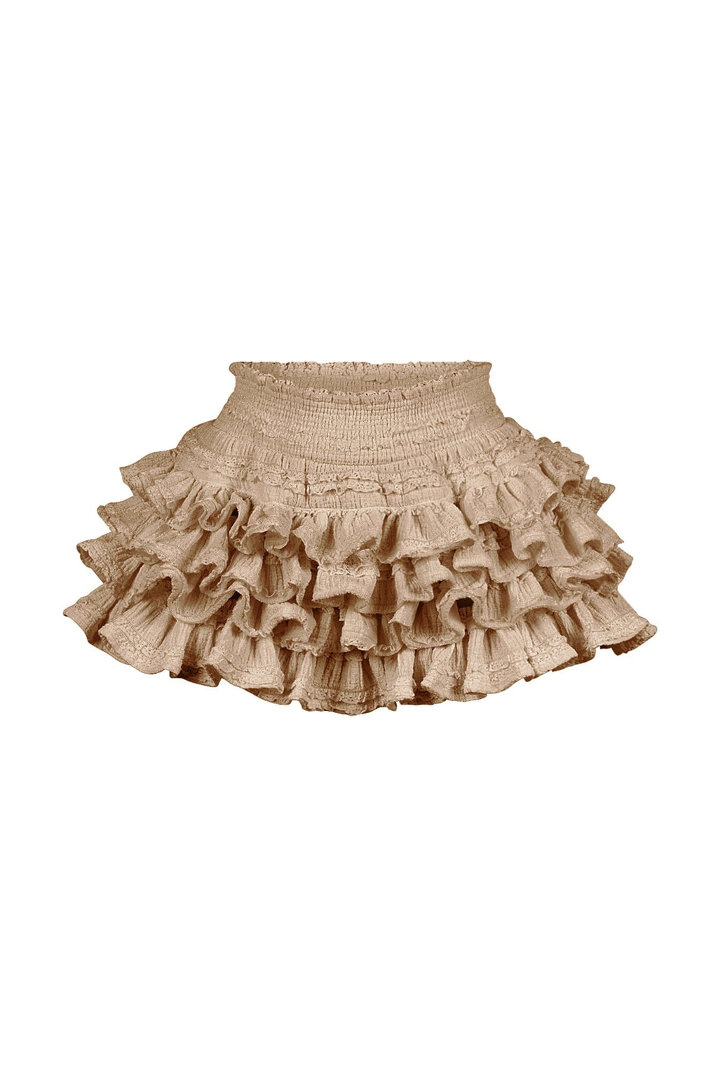 Alise Knit Ruffle Textured Mini Skort