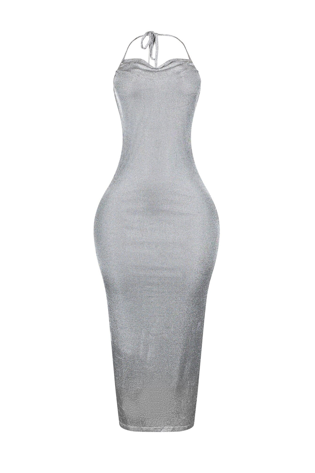 Natalia Lurex Metallic Midi Dress