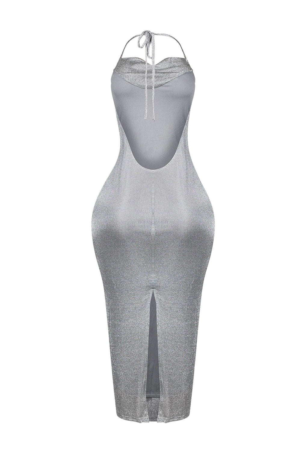 Natalia Lurex Metallic Midi Dress