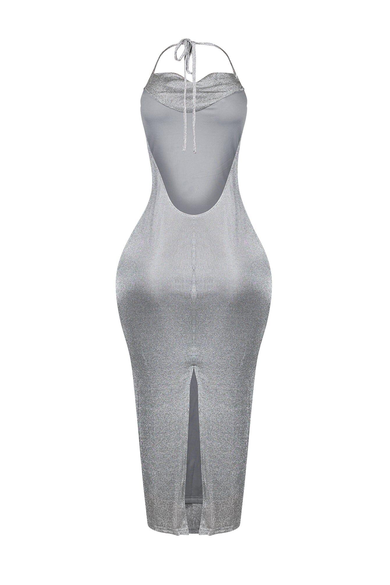 Natalia Lurex Metallic Midi Dress