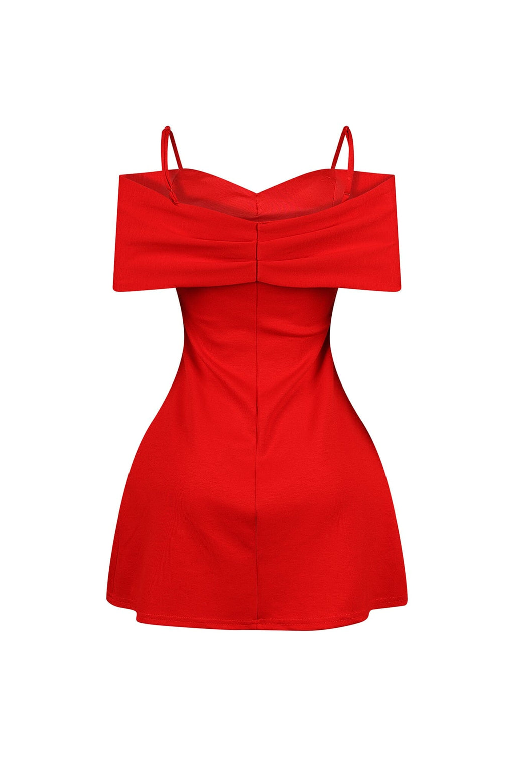 Ariana Pleated Off Shoulder Mini Dress