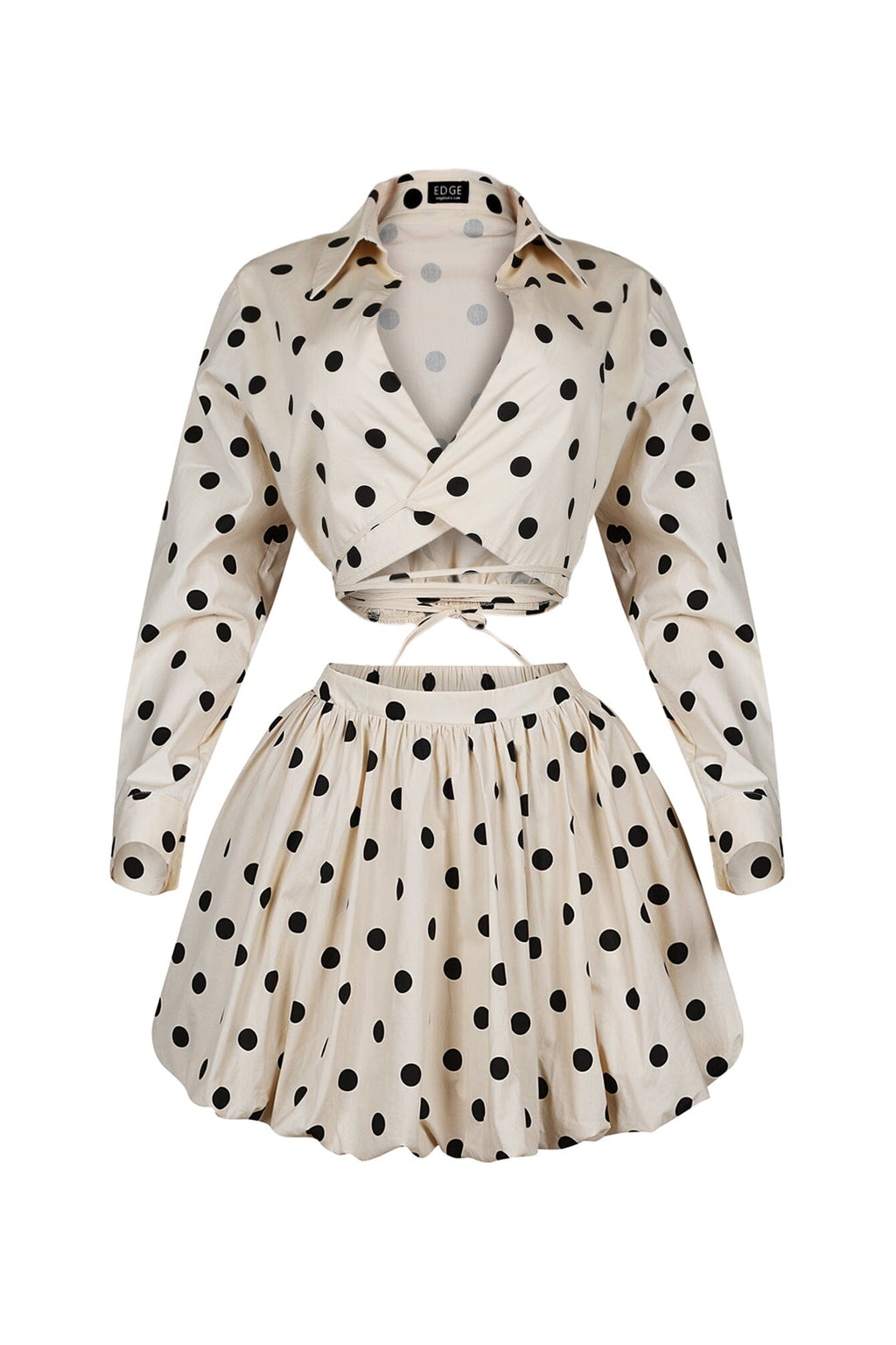 Kiara Polka Dot Top & Skirt SET