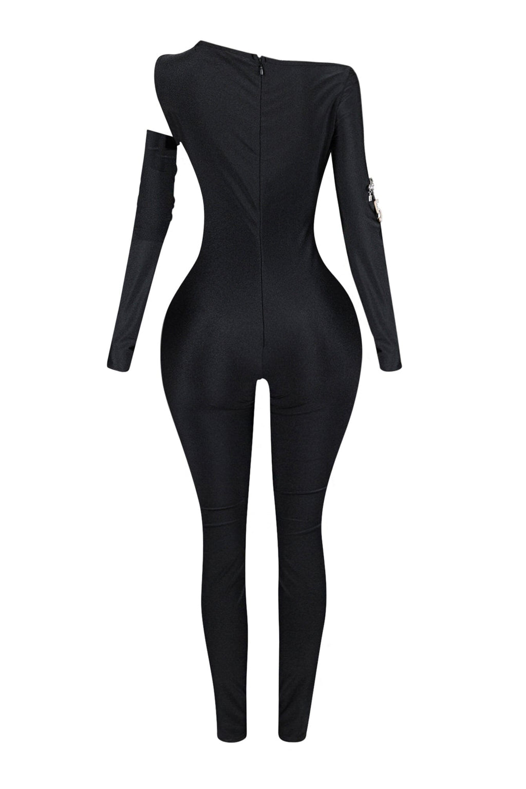 Deena Nylon Metal Chain Jumpsuit