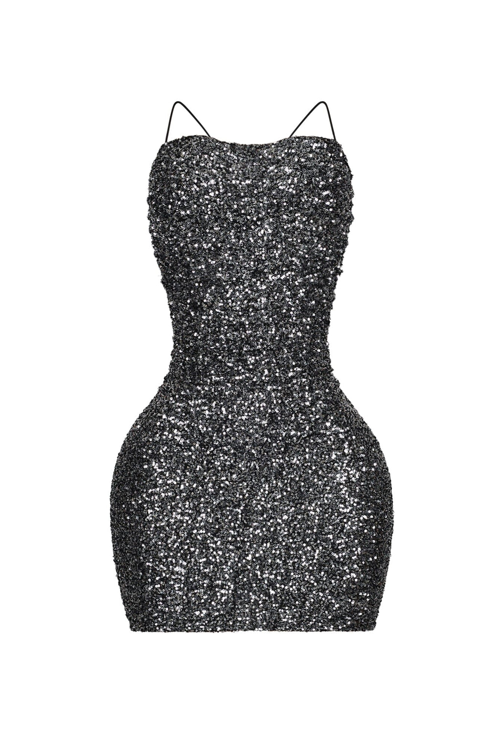 Mya Sequin Ruched Mini Dress