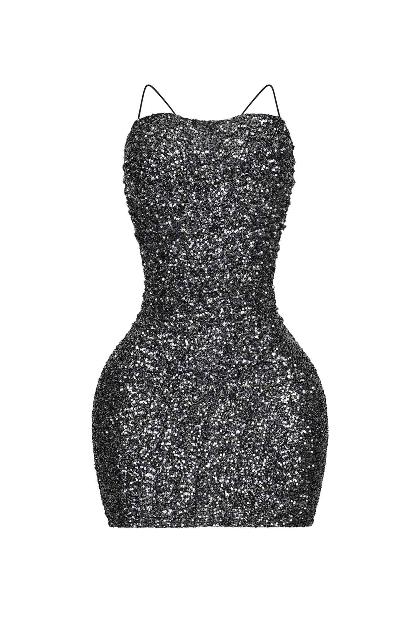 Mya Sequin Ruched Mini Dress