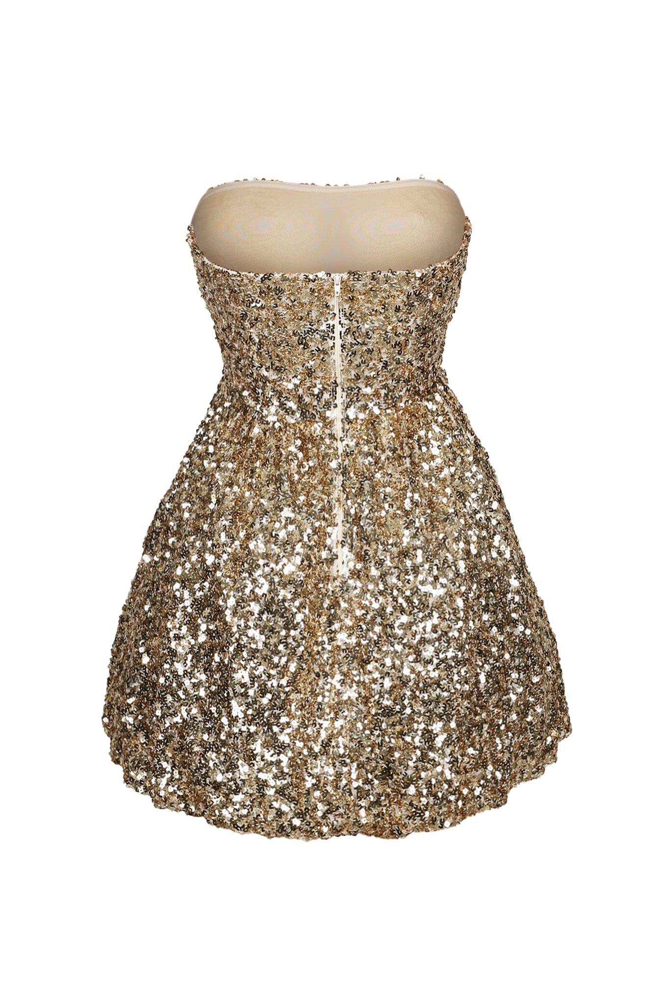 Amanda Sequin Bubble Tube Mini Dress