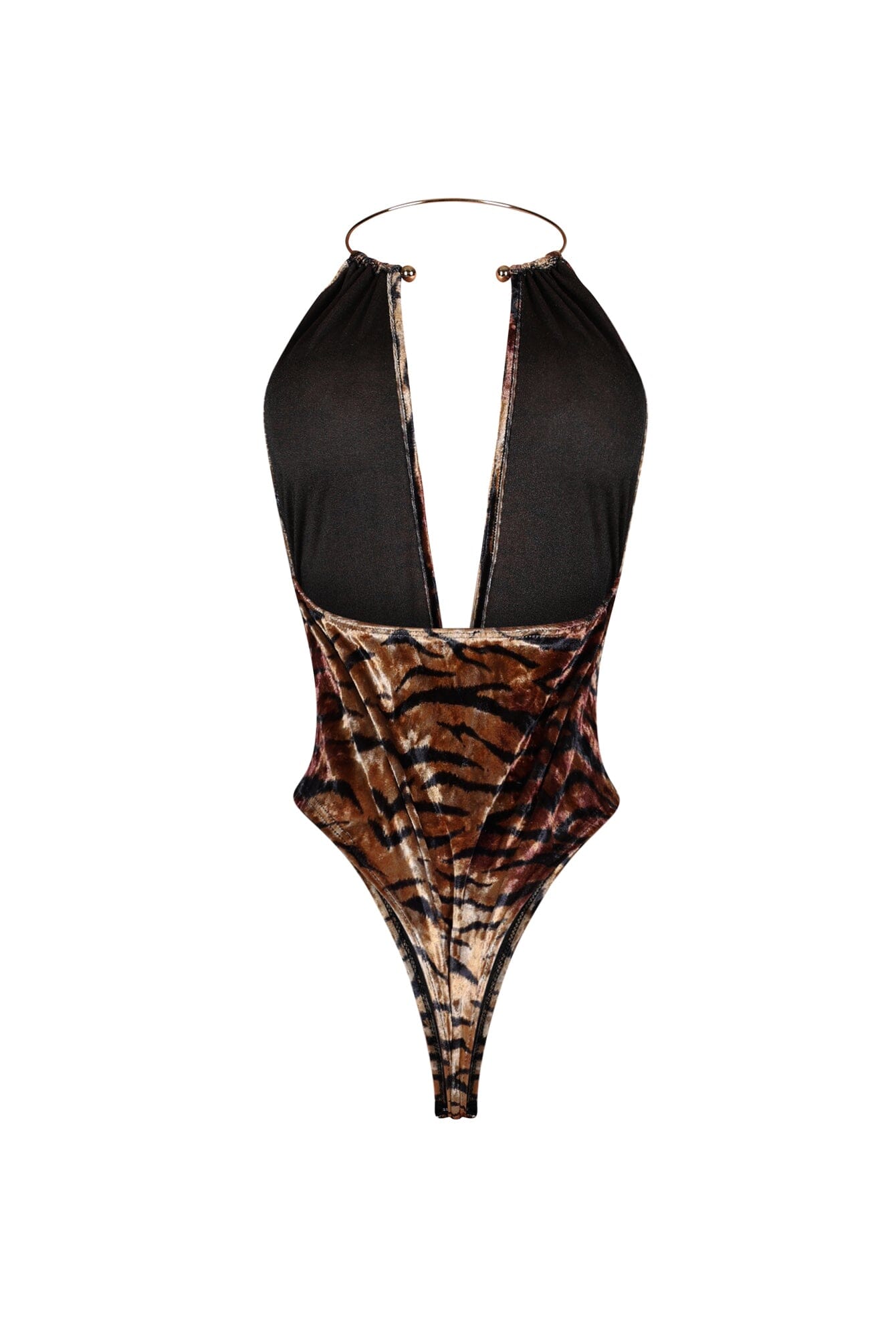 Emily Velvet Tiger Print Bodysuit