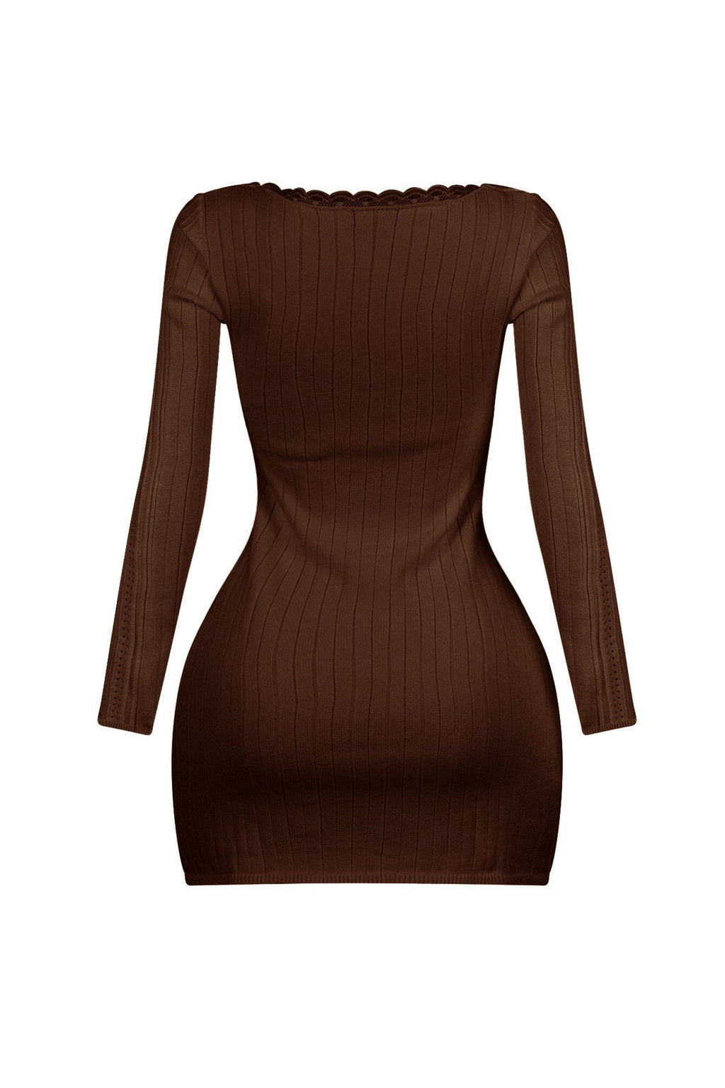 Analia Scoop Lace Sweater Mini Dress