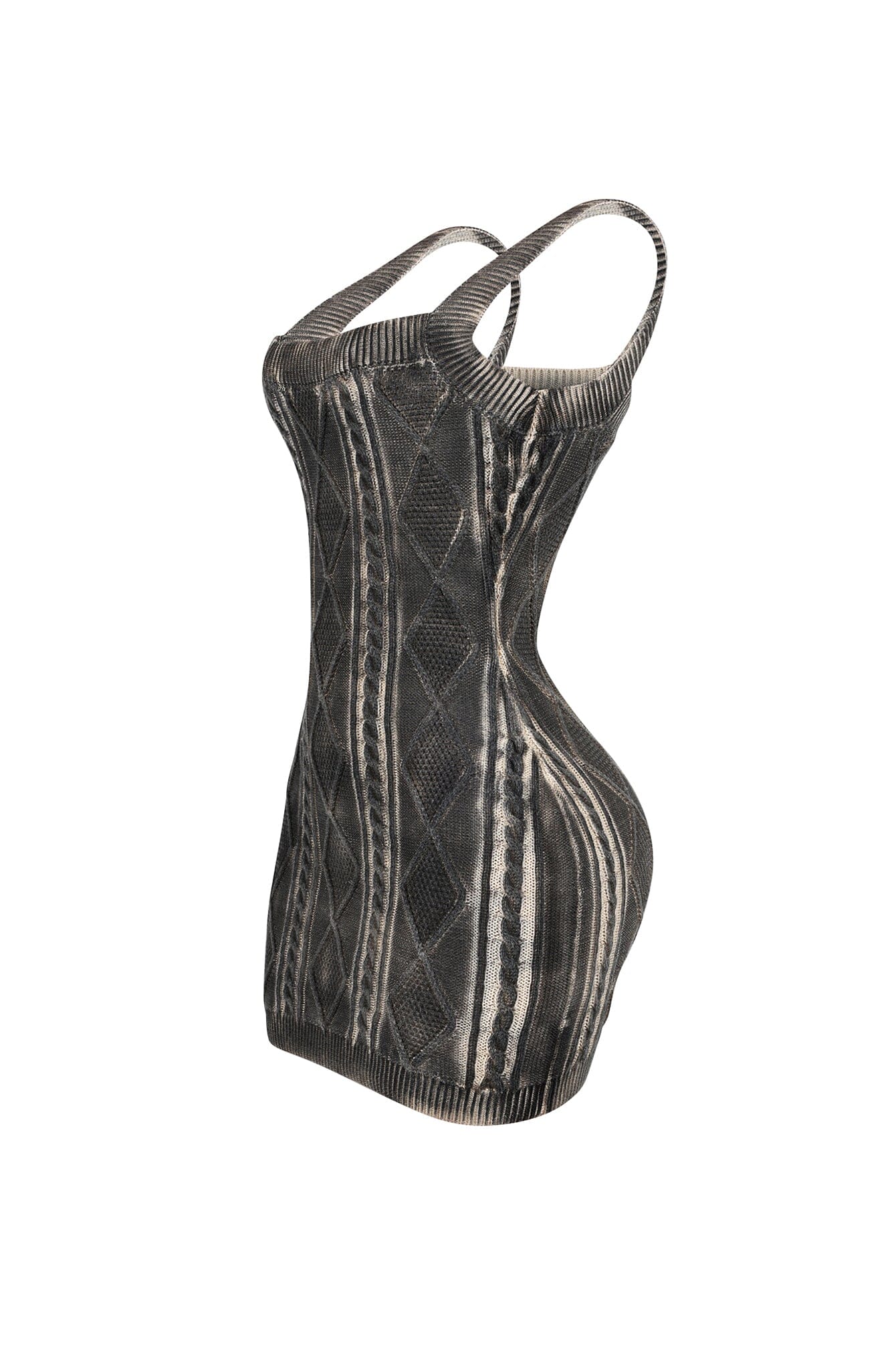 Sammy Cable Knit Airbrushed Mini Dress