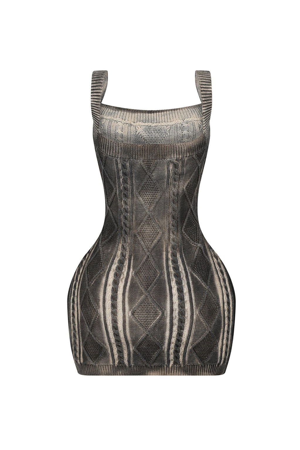 Sammy Cable Knit Airbrushed Mini Dress