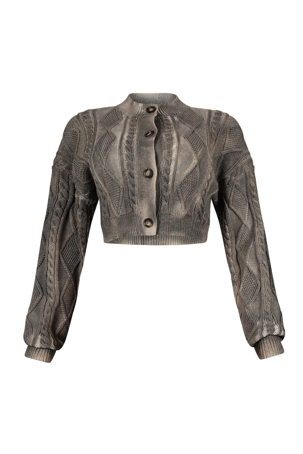 Sammy Cable Knit Airbrushed Cardigan