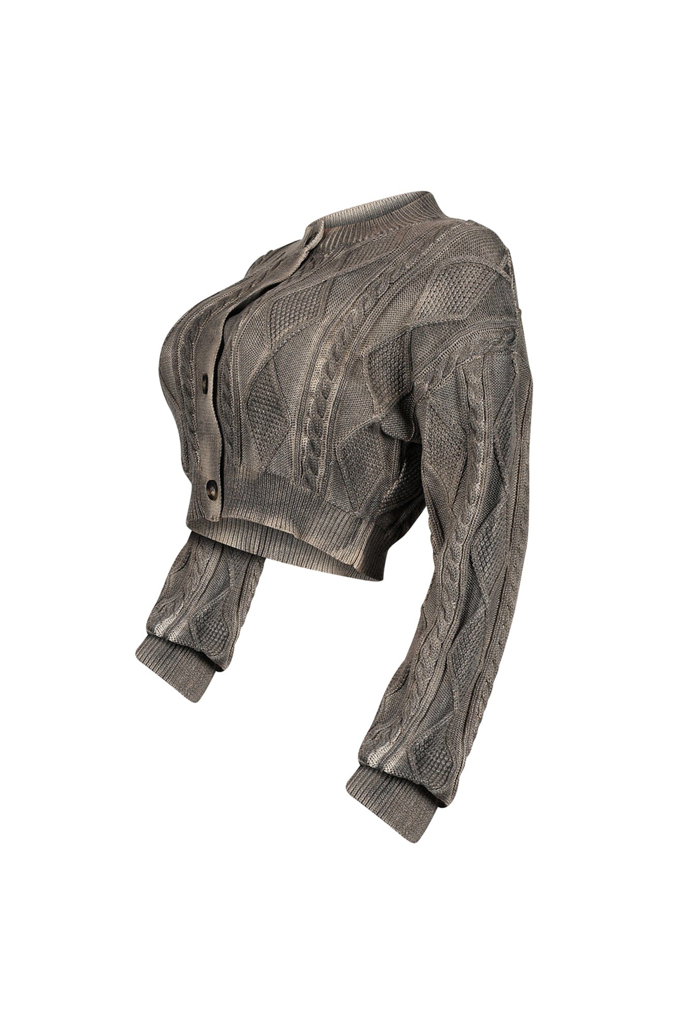 Sammy Cable Knit Airbrushed Cardigan