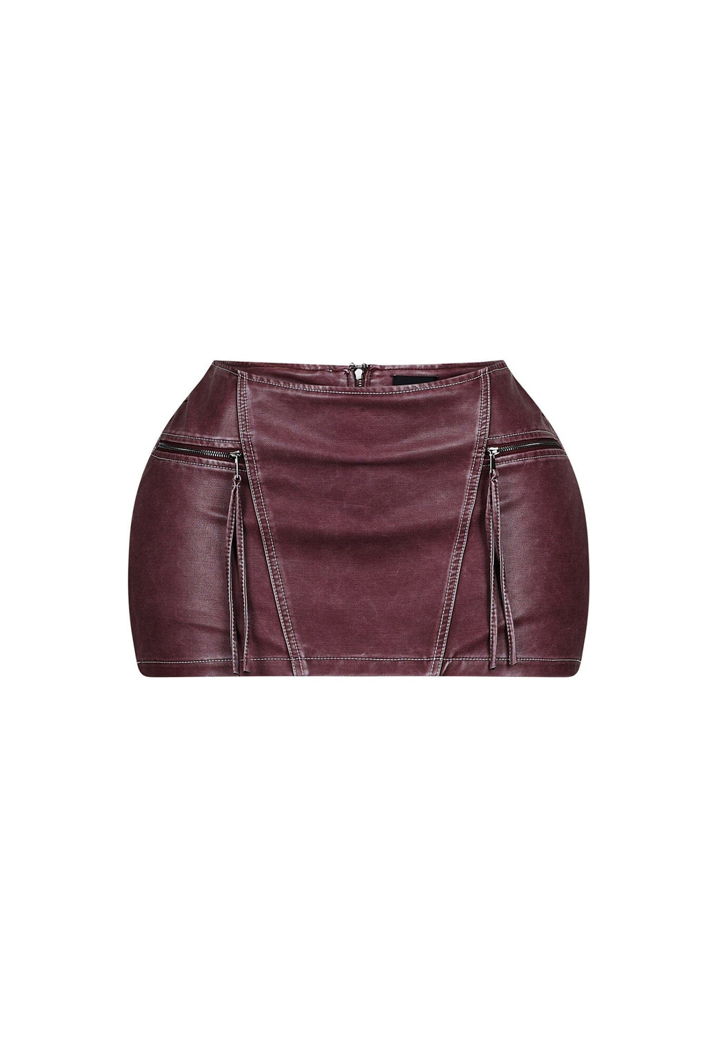 Robyn Faux Leather Low Rise Micro Skirt