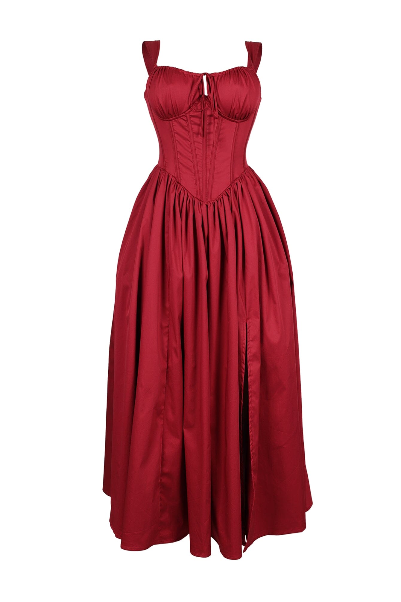 Eillen Poplin Corset A-line Long Dress