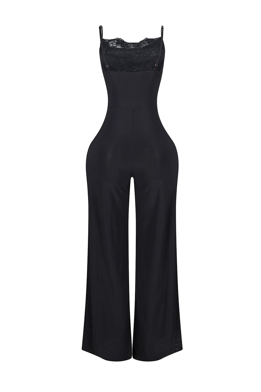 Jesenia Tank Cowl Neck Lace Jumpsuit