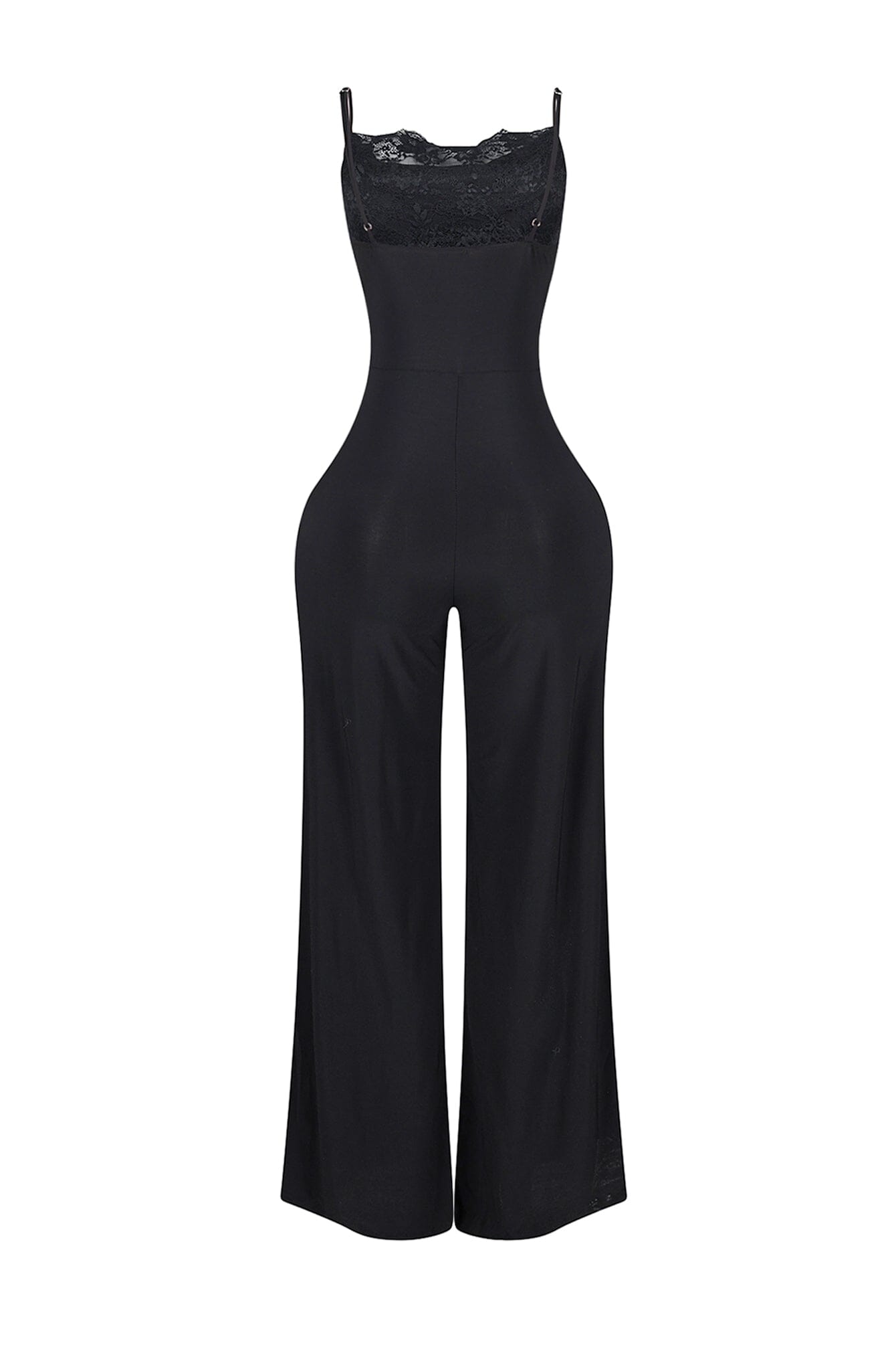 Jesenia Tank Cowl Neck Lace Jumpsuit