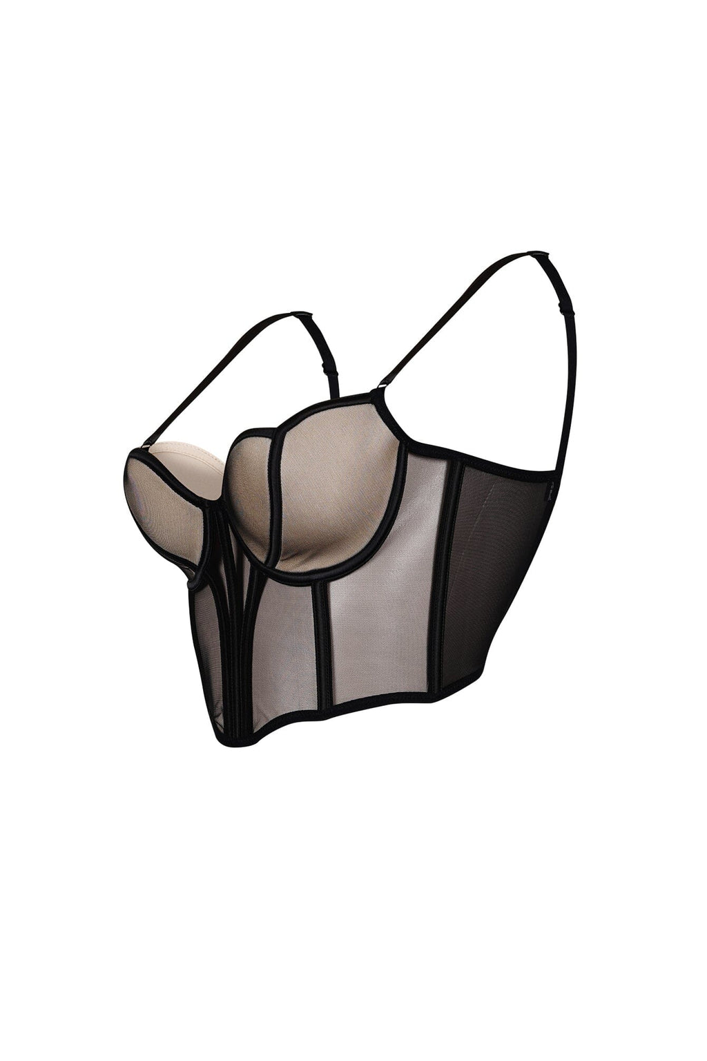 Delicate Love Mesh Boned Bustier