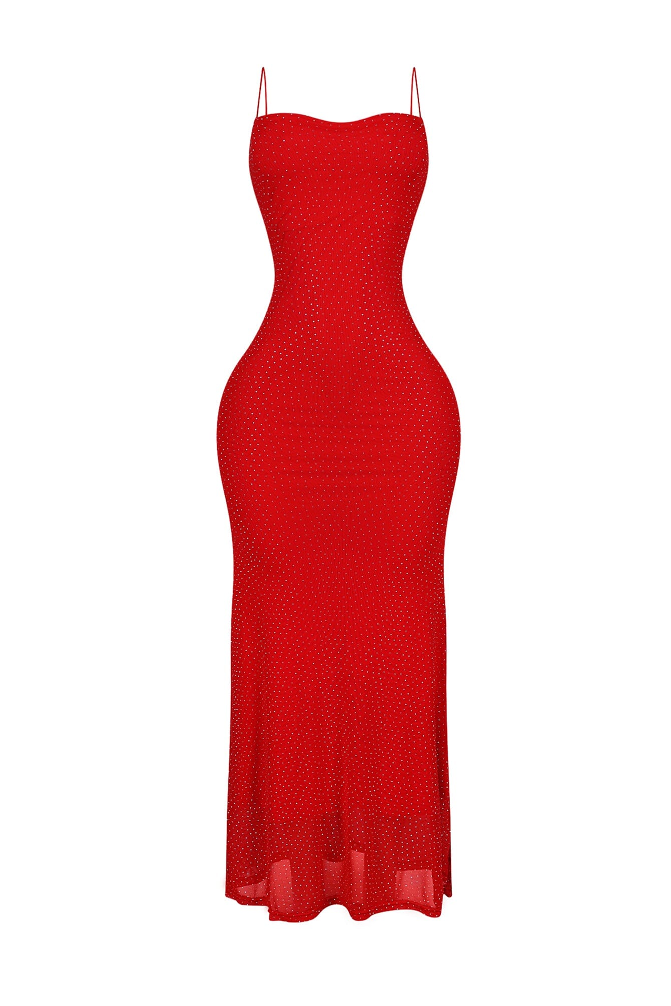 Callie Mesh Rhinestone Maxi Dress