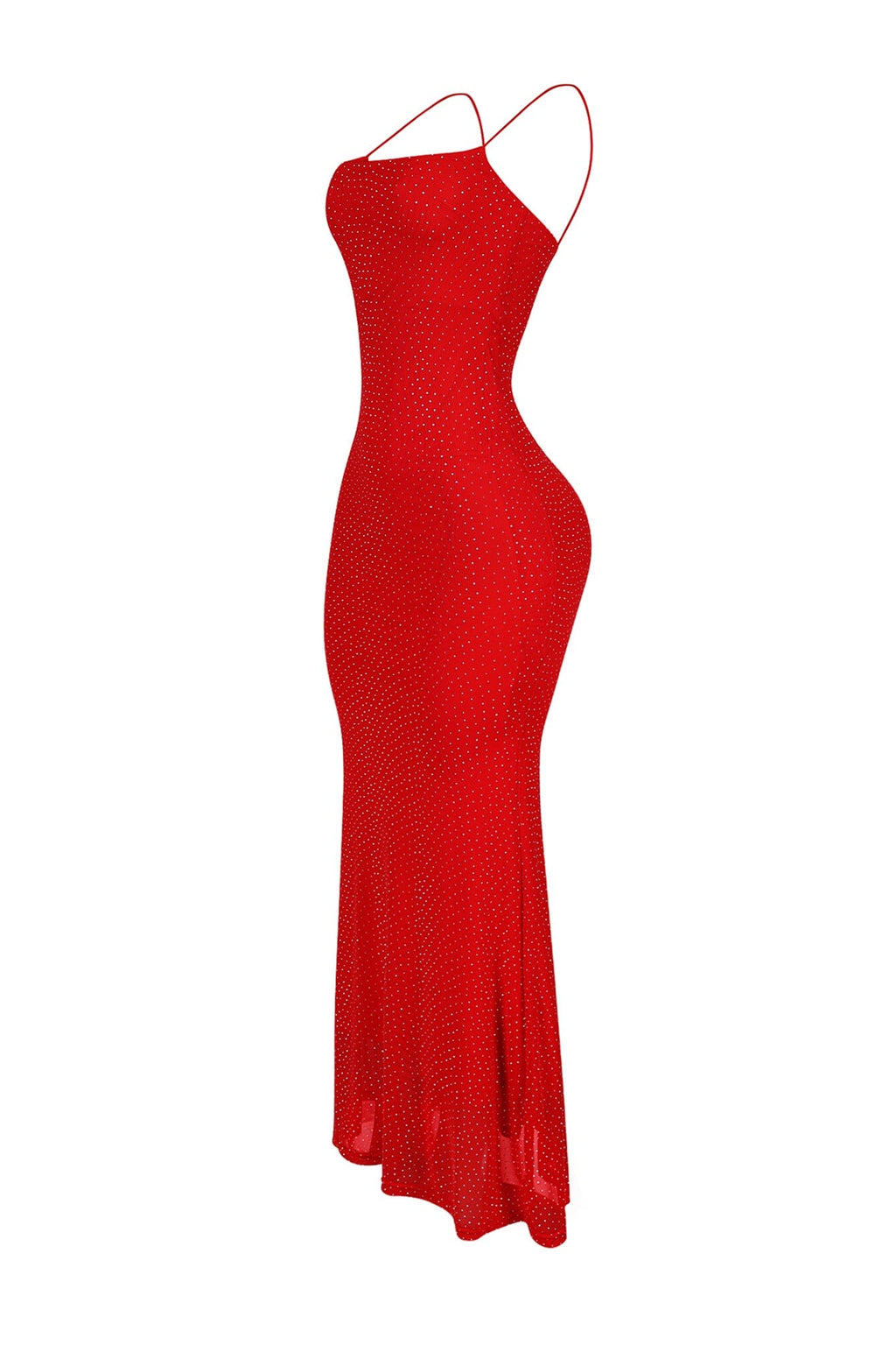 Callie Mesh Rhinestone Maxi Dress