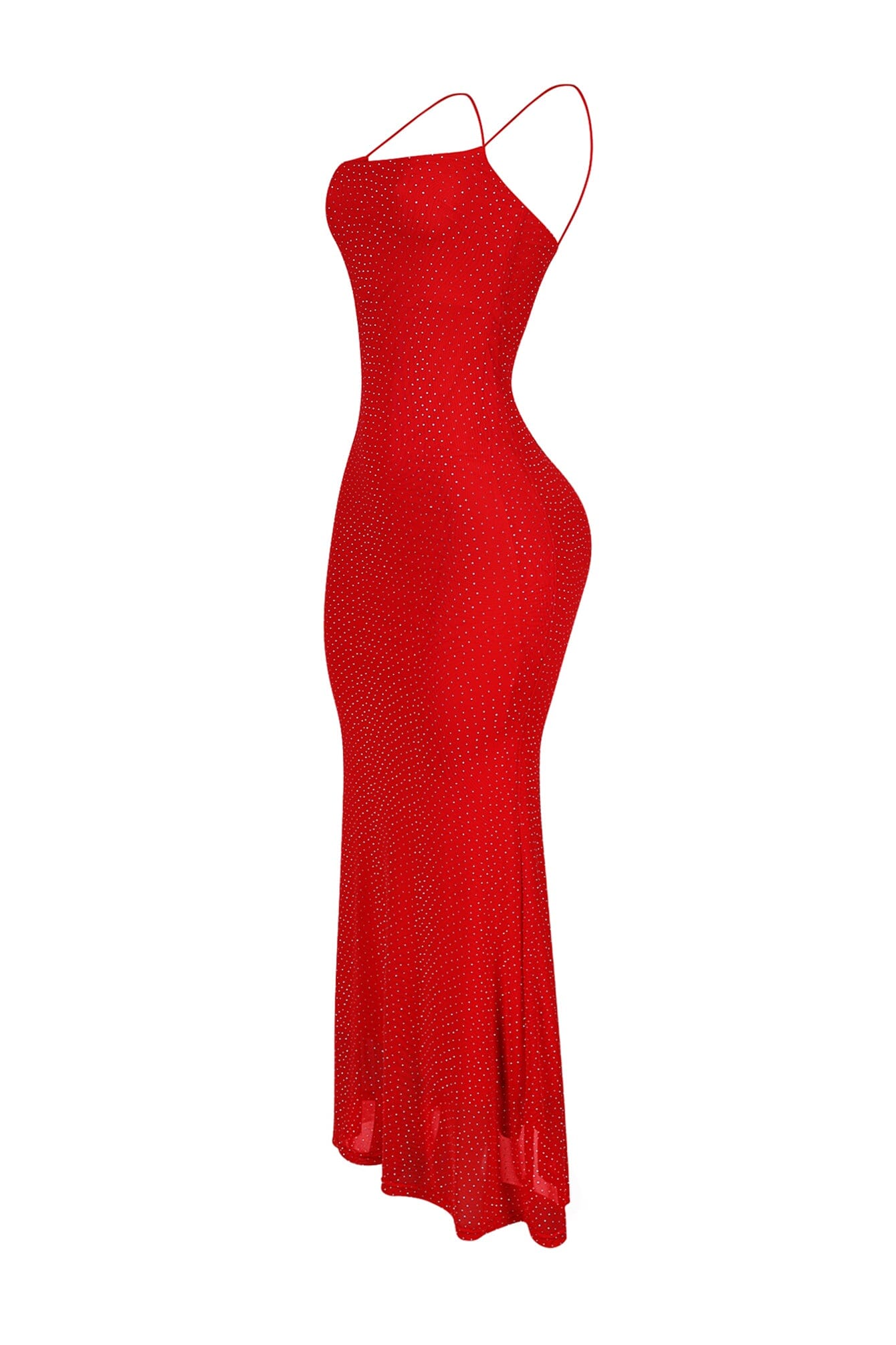 Callie Mesh Rhinestone Maxi Dress