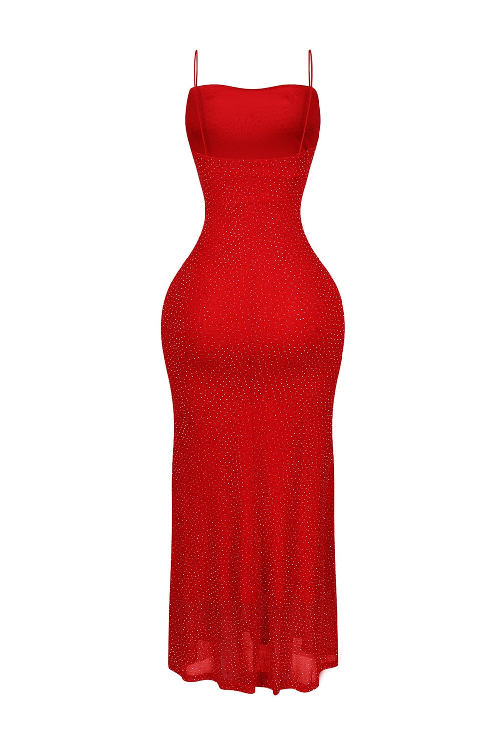 Callie Mesh Rhinestone Maxi Dress