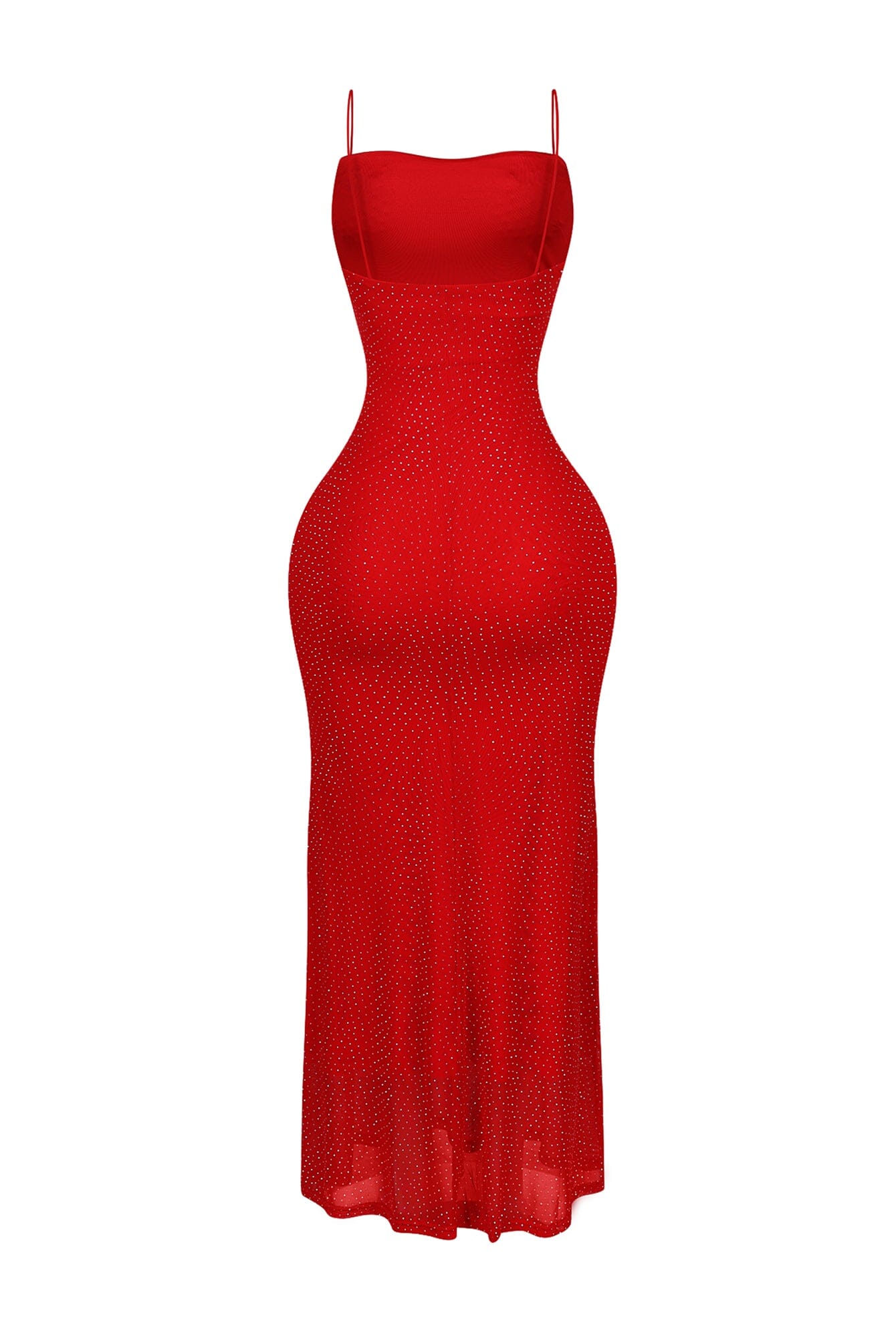 Callie Mesh Rhinestone Maxi Dress