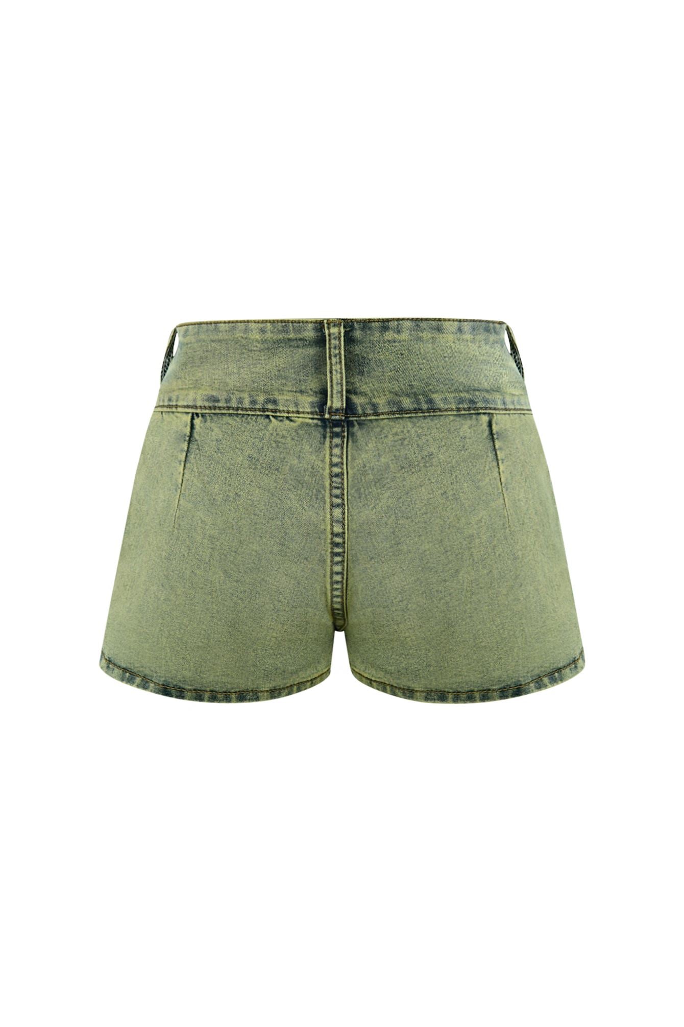 Hint of Moon Vintage Denim Pleated Skort