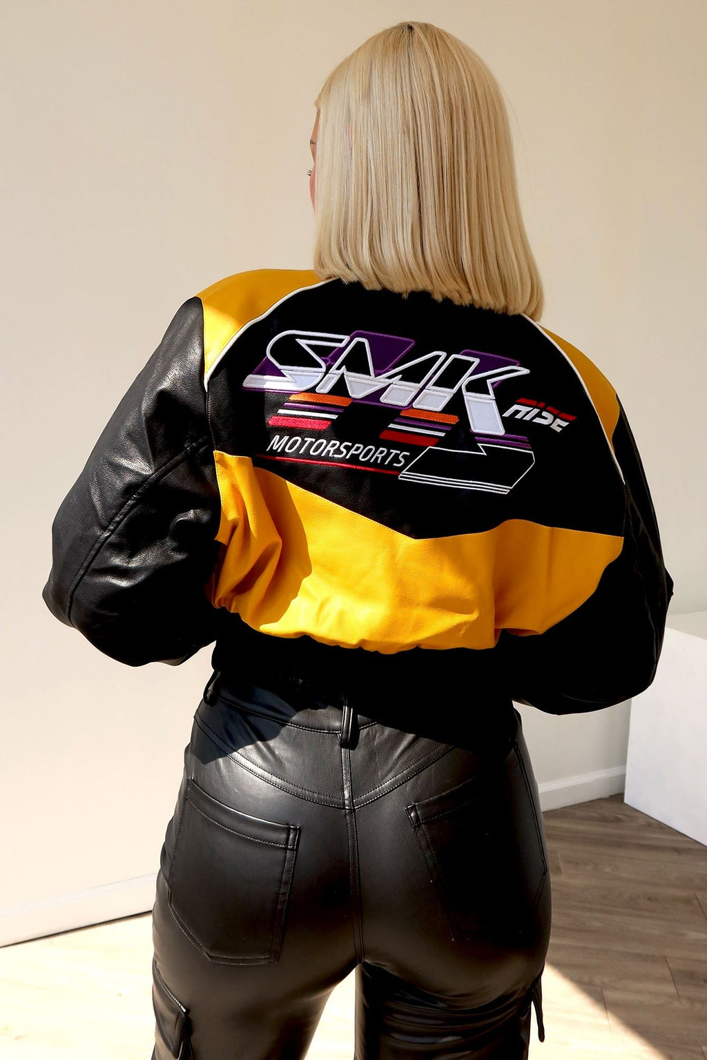 Motorsport Faux Leather Jacket