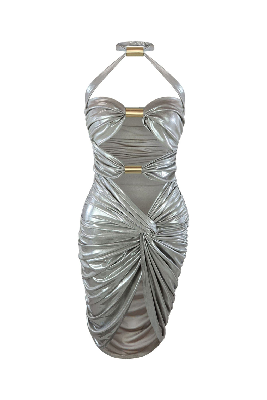 Stealing The Scene Cut Out Halter Dress