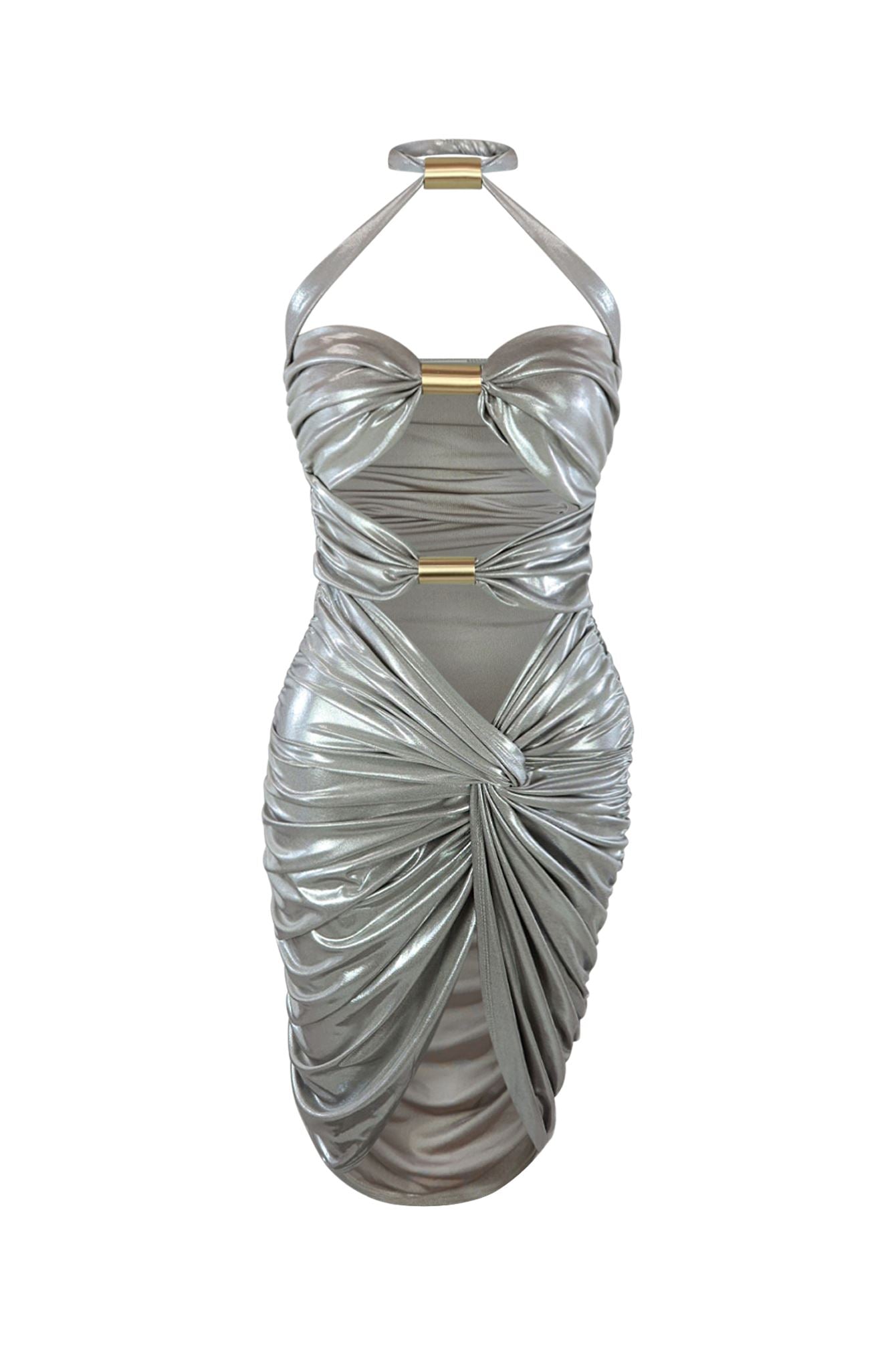 Stealing The Scene Cut Out Halter Dress