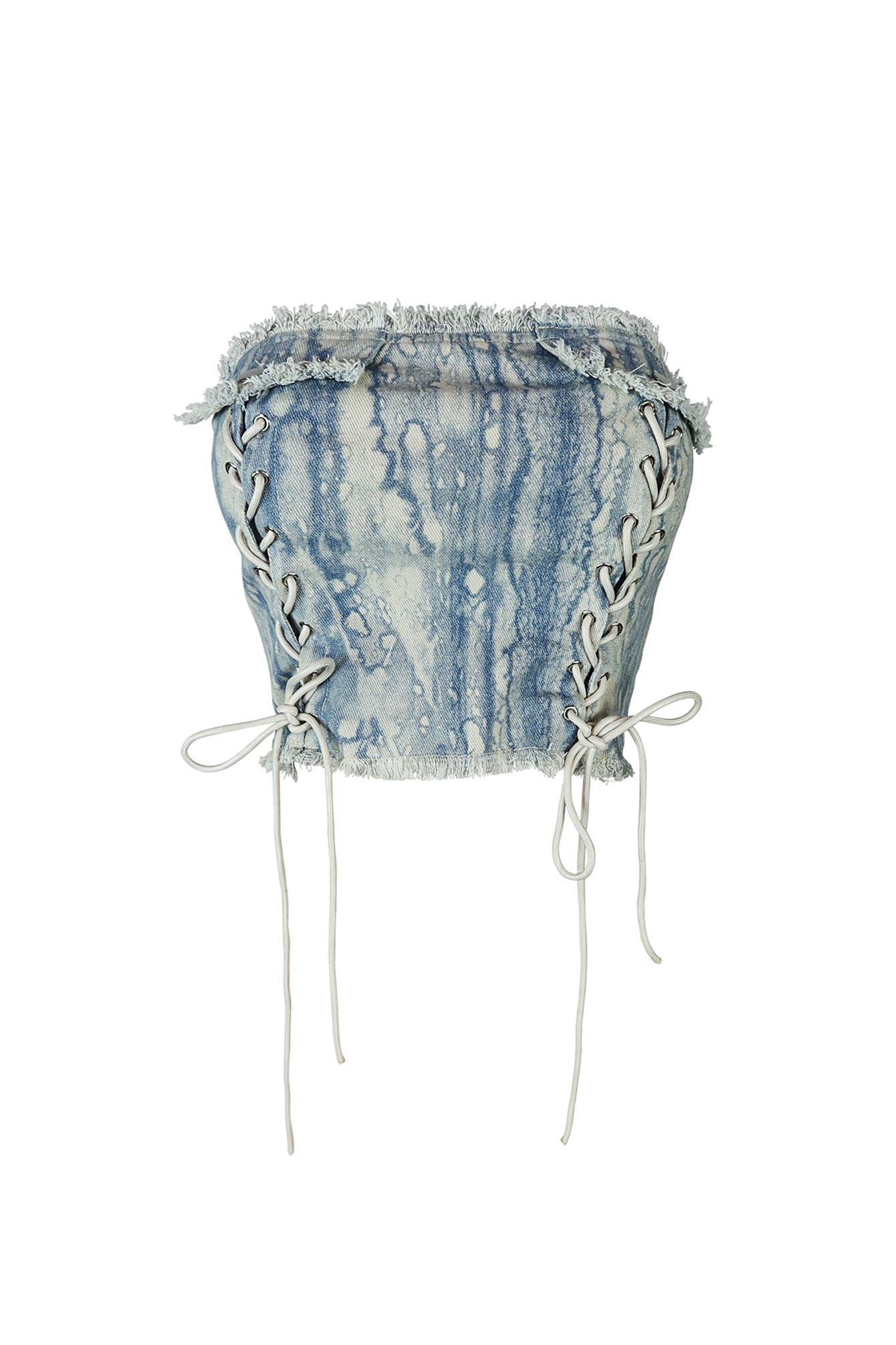 Vicky Print Corset Strapless Top