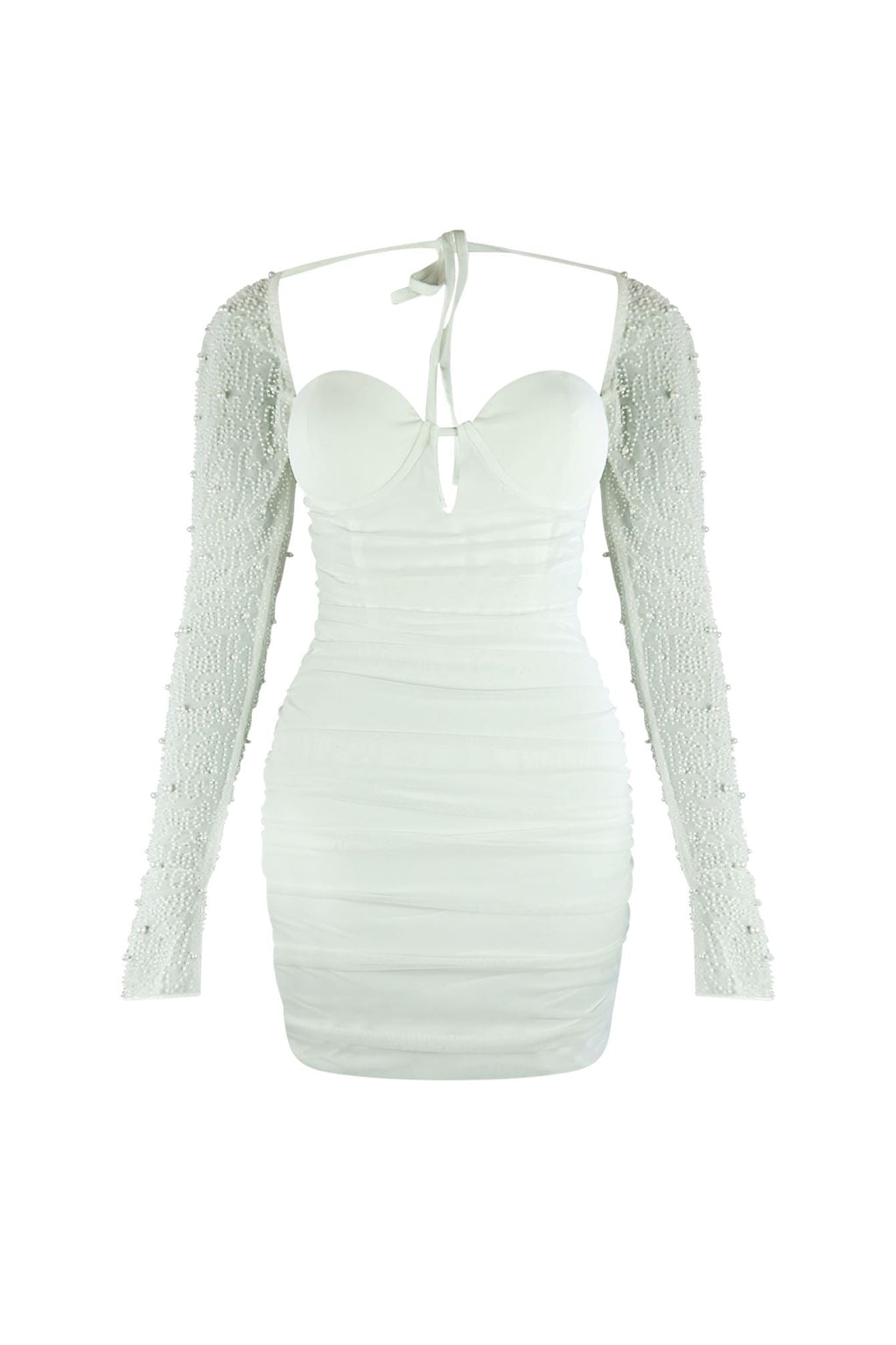 Snow Globe Mesh Pearl Dress