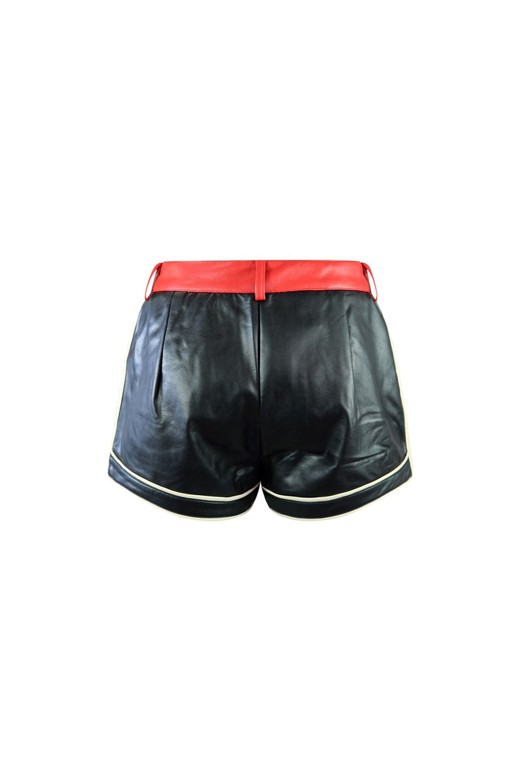 Red Hot Rio Color Block PU Short