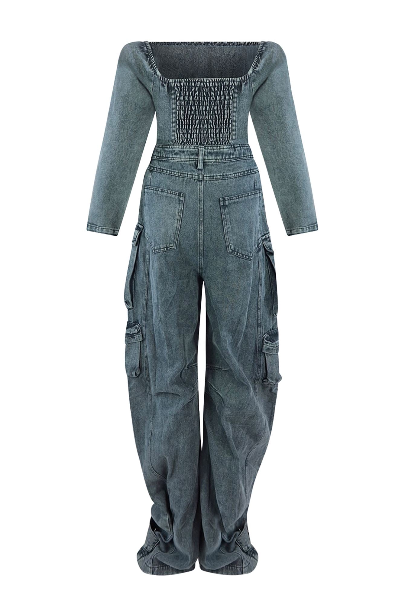 Ultimate Denim Off Shoulder Jumpsuit